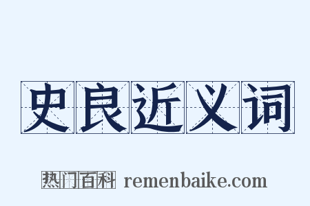 史良近义词是什么意思的图片